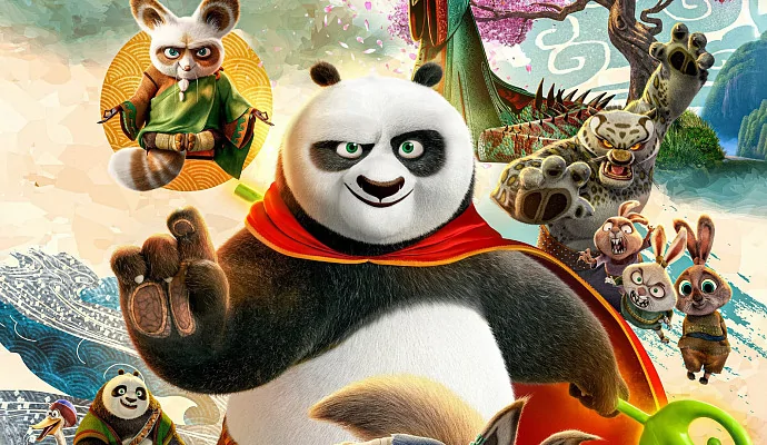 Герои «Кунг-фу панды 4» на свежем постере 